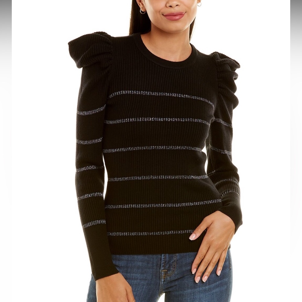 NWT 7 For All Mankind Rib Wool and Cashmere Blend Sweater